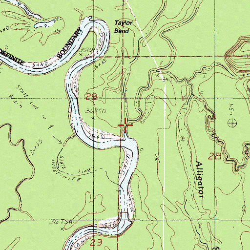 Topographic Map of Brushy Creek, LA