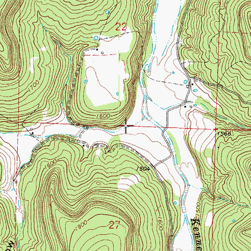 Topographic Map of Pickle Hollow, AR