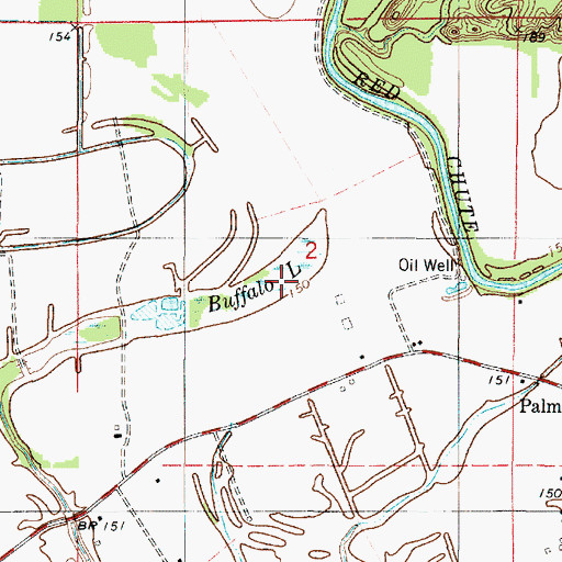 Topographic Map of Buffalo Lake, LA
