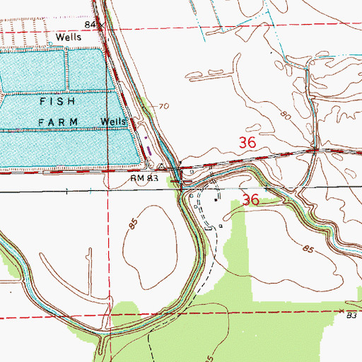 Topographic Map of Bull Bayou, LA