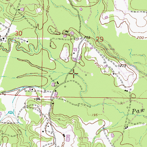 Topographic Map of Bullard Creek, LA