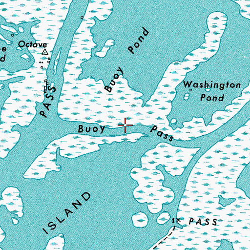 Topographic Map of Buoy Pass, LA