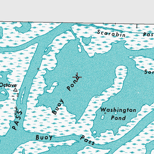 Topographic Map of Buoy Pond, LA