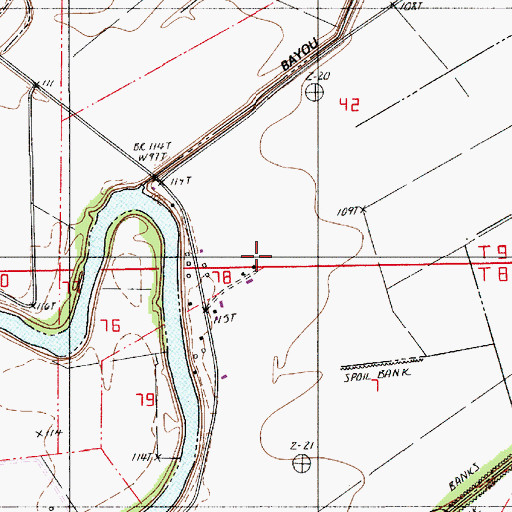 Topographic Map of Cammac School, LA