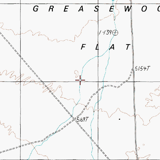 Topographic Map of Greasewood Flat, AZ