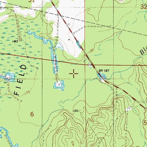 Topographic Map of Caney Creek, LA