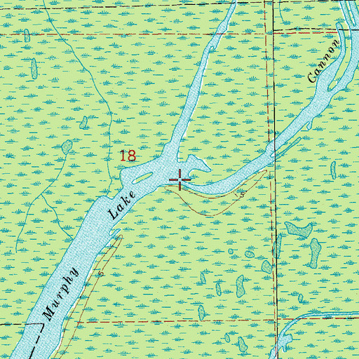 Topographic Map of Cannon Bayou, LA