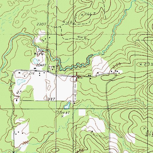 Topographic Map of Carson Church, LA