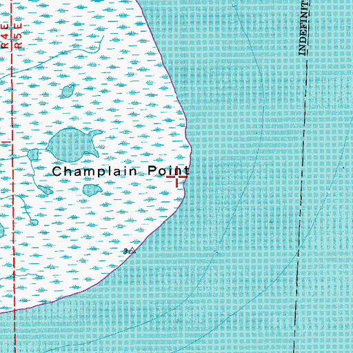 Topographic Map of Champlain Point, LA