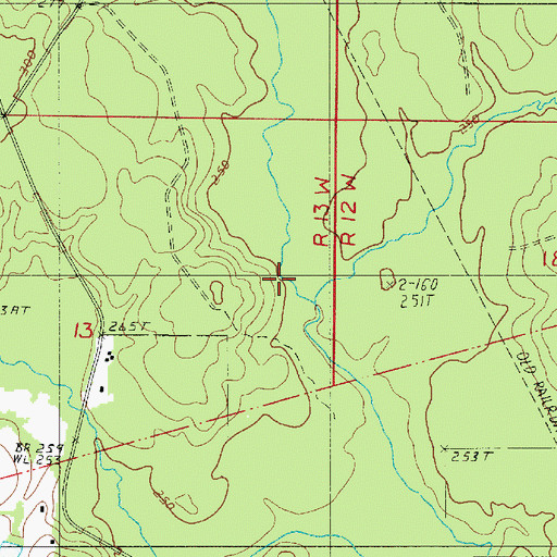 Topographic Map of Chatman Bayou, LA