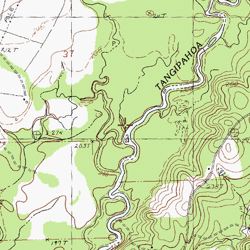Topographic Map of Chubby Creek, LA