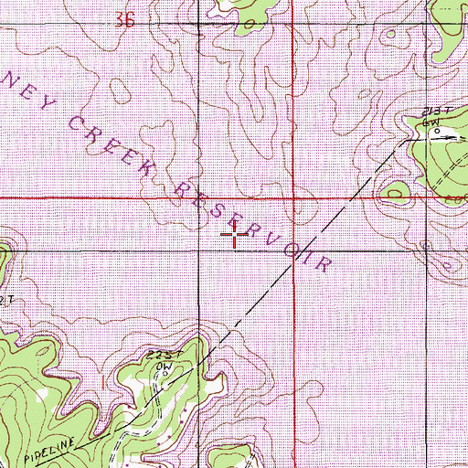 Topographic Map of Clear Branch, LA