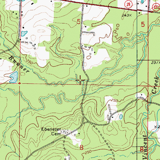 Topographic Map of Clear Runner, LA