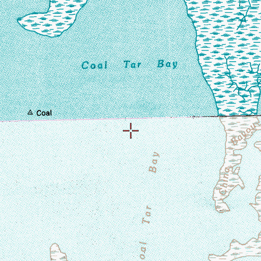 Topographic Map of Coal Tar Bay, LA