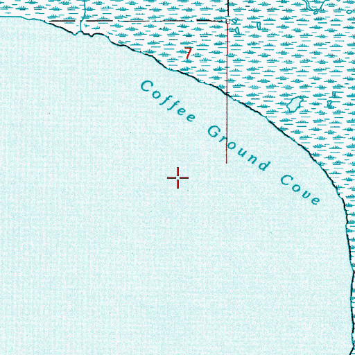 Topographic Map of Coffee Ground Cove, LA
