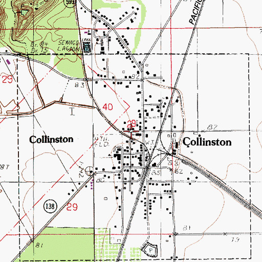 Topographic Map of Collinston, LA