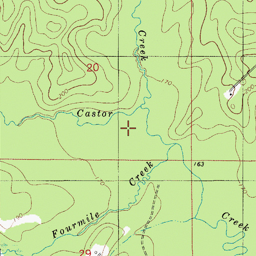 Topographic Map of Colston Creek, LA