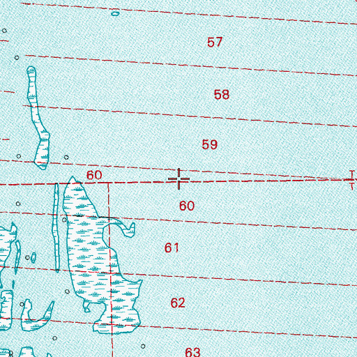 Topographic Map of Cooke Point, LA