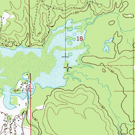 Topographic Map of Cooley Creek, LA