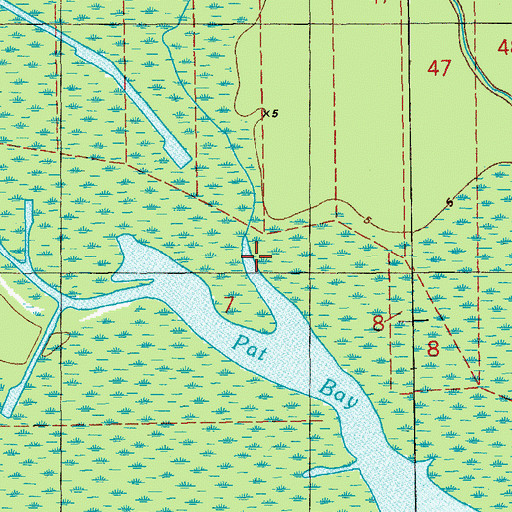 Topographic Map of Coon Bayou, LA
