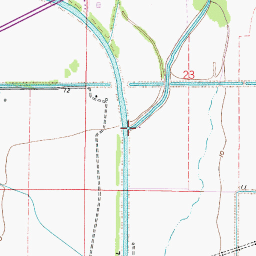 Topographic Map of Coon Gully, LA