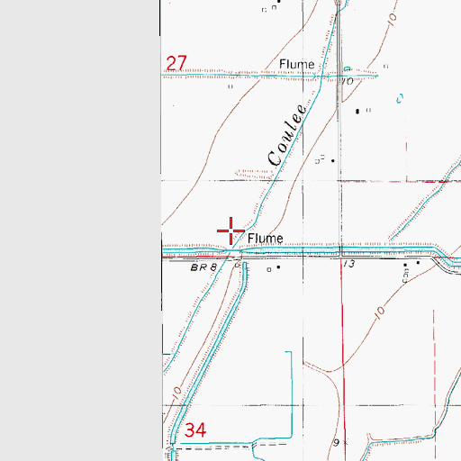 Topographic Map of Coulee Baton, LA