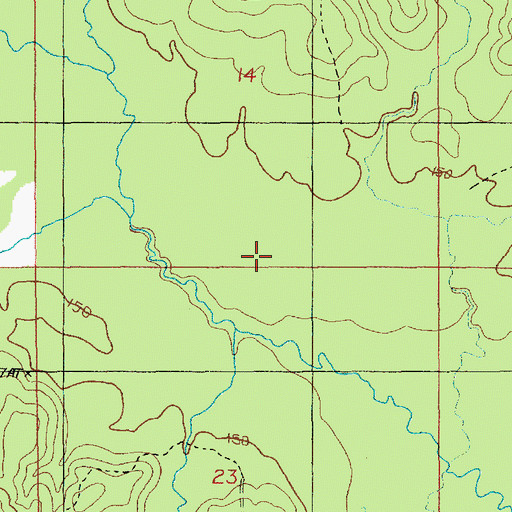 Topographic Map of Cowcumber Creek, LA