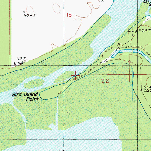 Topographic Map of Cowpen Bayou, LA