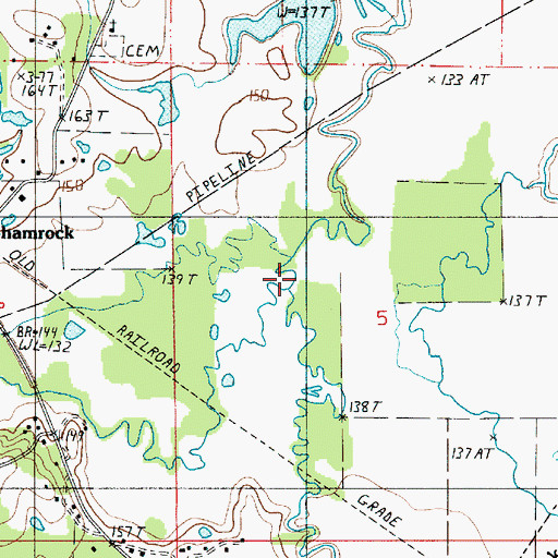 Topographic Map of Cox Branch, LA