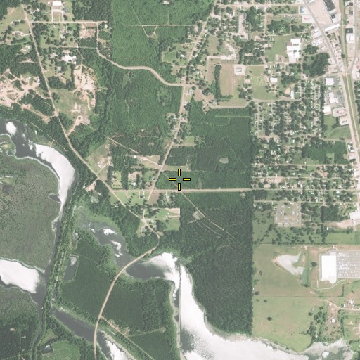 Aerial/Satellite Image of Coyle Cemetery, LA