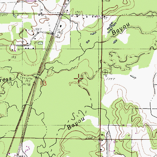 Topographic Map of Cypress Bayou, LA