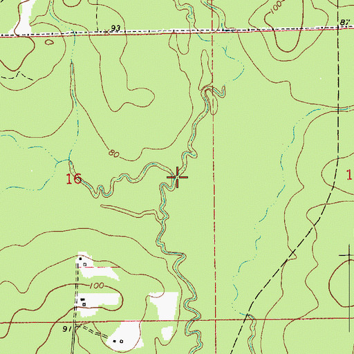 Topographic Map of Cypress Creek, LA