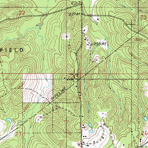 Topographic Map of D'Arbonne Church, LA