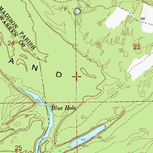 Topographic Map of Davis Island, LA