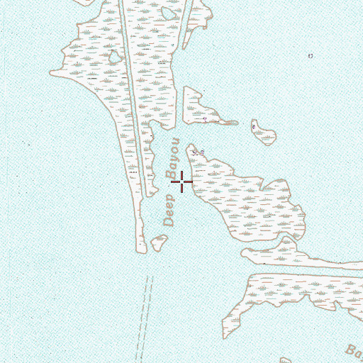 Topographic Map of Deep Bayou, LA