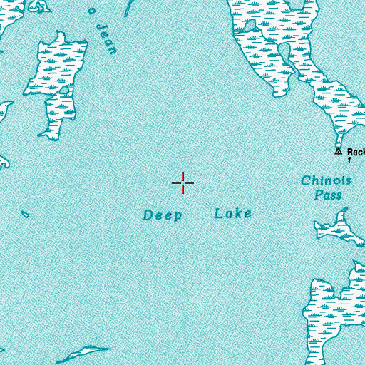 Topographic Map of Deep Lake, LA