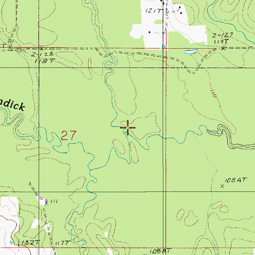 Topographic Map of Deer Creek, LA