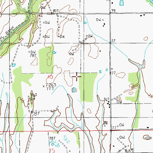 Topographic Map of Dehlco Oil Field, LA