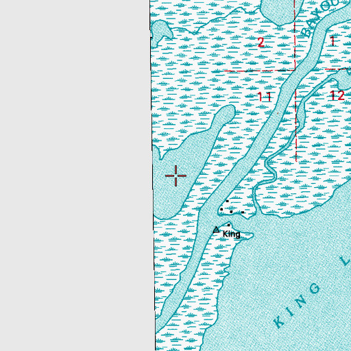 Topographic Map of Dominick Bayou, LA