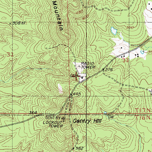 Topographic Map of Driskill Church, LA