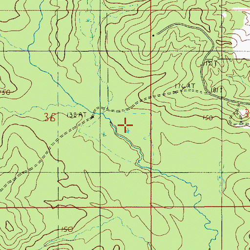 Topographic Map of Dry Branch, LA