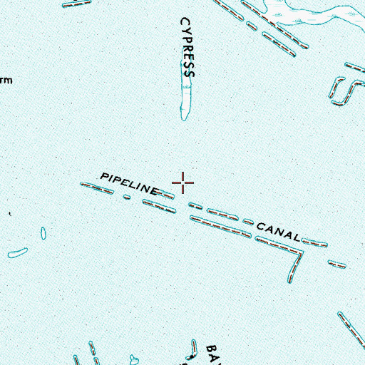 Topographic Map of Dry Cypress Bayou (historical), LA