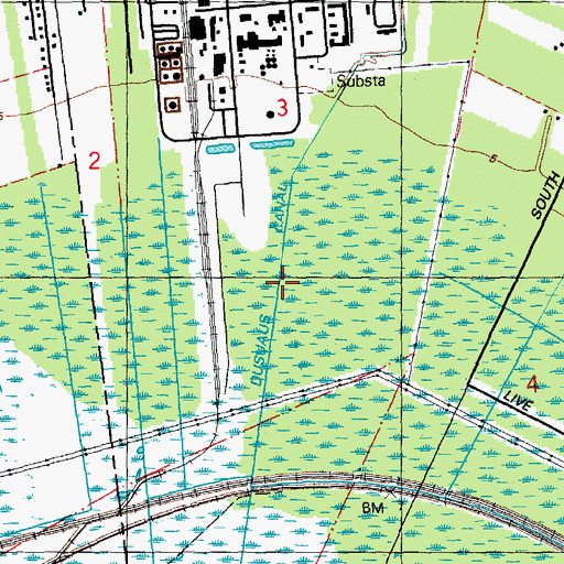 Topographic Map of Dusuaus Canal, LA