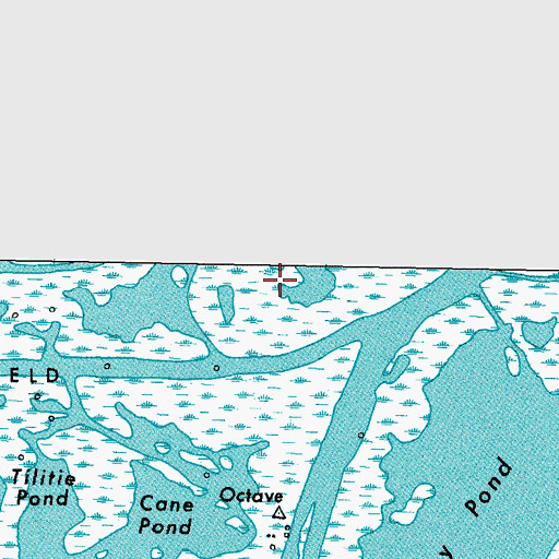 Topographic Map of Dymond Pond, LA