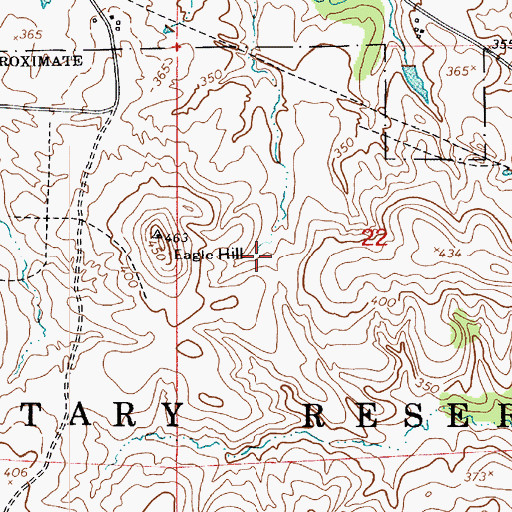 Topographic Map of Eagle Hill, LA