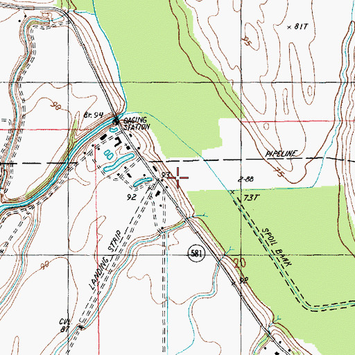 Topographic Map of East Carroll Prison Farm, LA