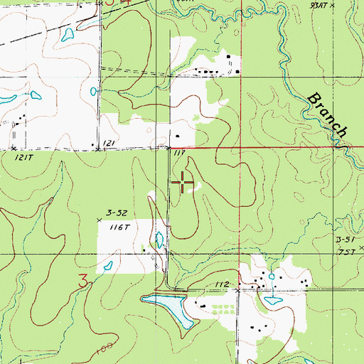 Topographic Map of East Longville Oil Field, LA