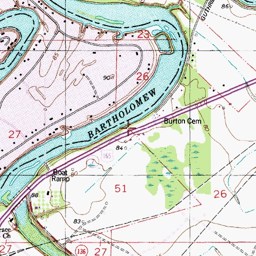 Topographic Map of Eastern Star Church Number 1, LA