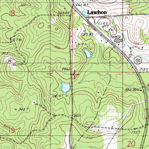 Topographic Map of Ebenezer School, LA