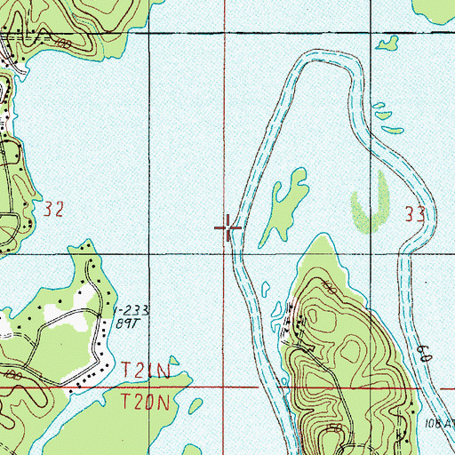 Topographic Map of Edmonds Creek, LA